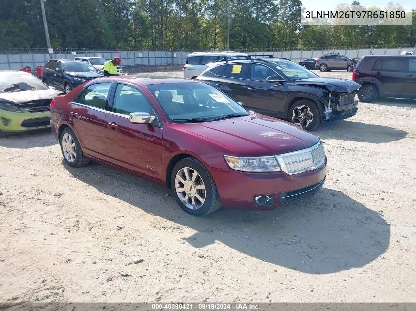 3LNHM26T97R651850 2007 Lincoln Mkz