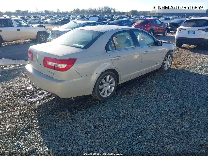 3LNHM26T67R616859 2007 Lincoln Mkz