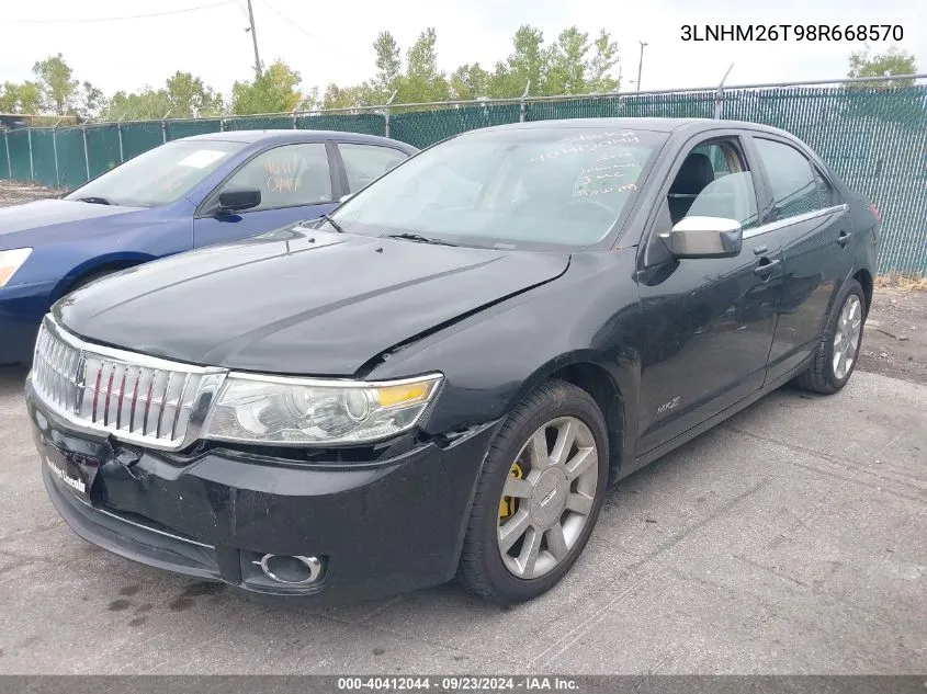 3LNHM26T98R668570 2008 Lincoln Mkz