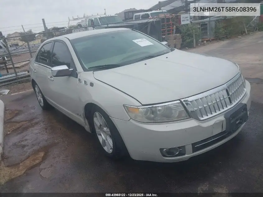 3LNHM26T58R608396 2008 Lincoln Mkz