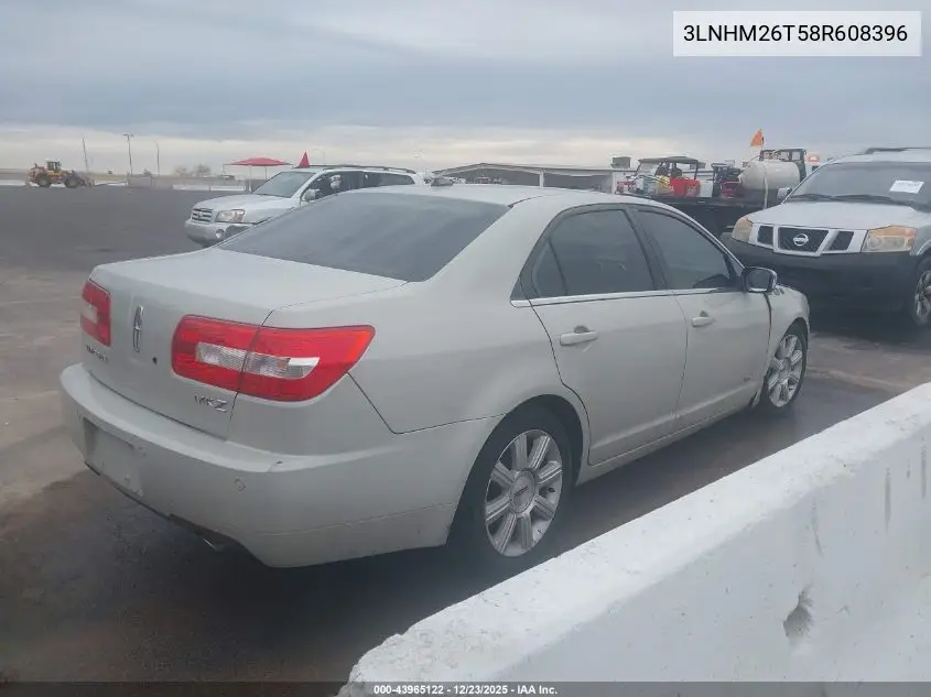 3LNHM26T58R608396 2008 Lincoln Mkz