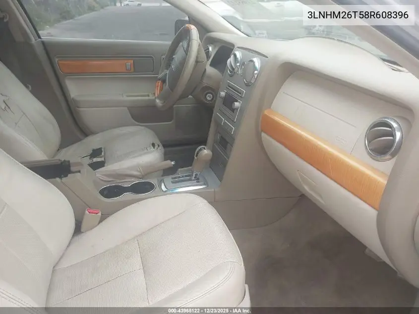 3LNHM26T58R608396 2008 Lincoln Mkz