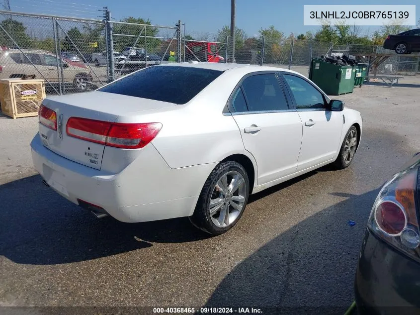 3LNHL2JC0BR765139 2011 Lincoln Mkz