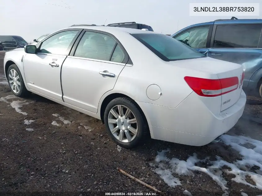 3LNDL2L38BR753820 2011 Lincoln Mkz Hybrid