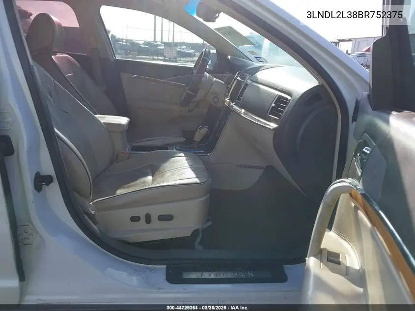 3LNDL2L38BR752375 2011 Lincoln Mkz Hybrid