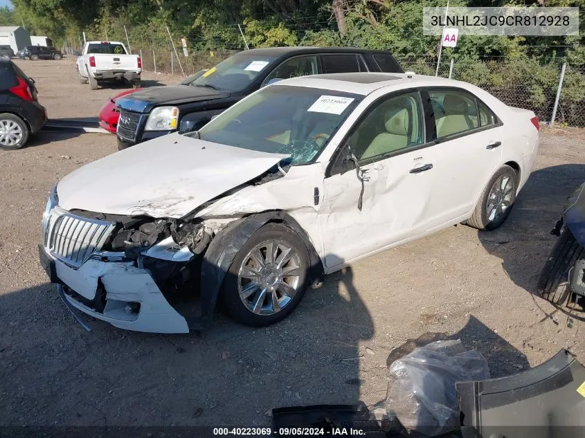 2012 Lincoln Mkz VIN: 3LNHL2JC9CR812928 Lot: 40223069