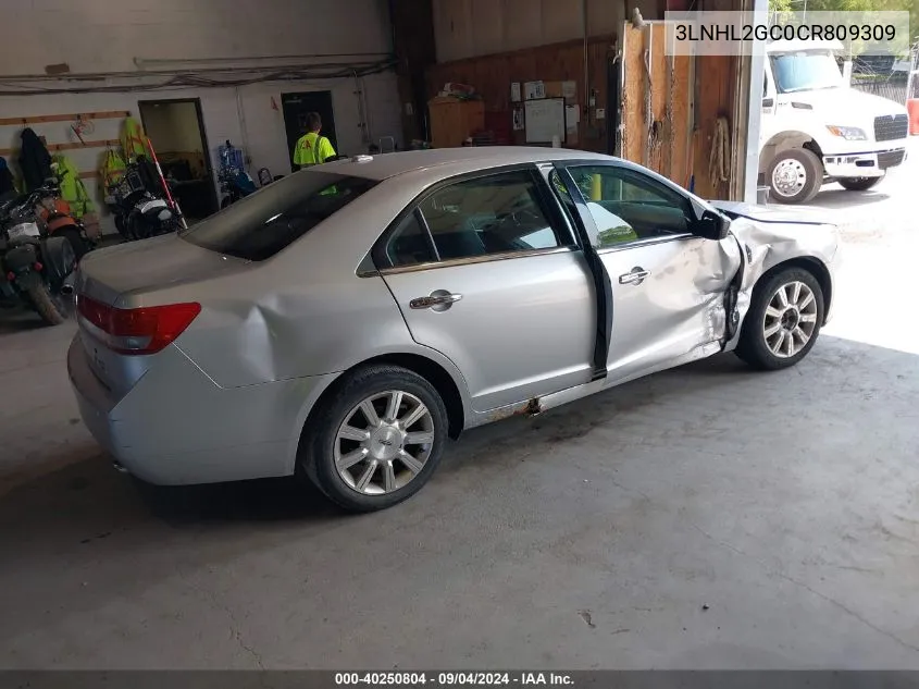 2012 Lincoln Mkz VIN: 3LNHL2GC0CR809309 Lot: 40250804