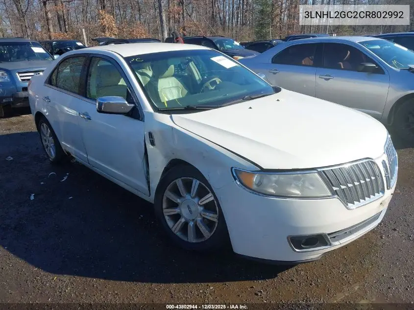 3LNHL2GC2CR802992 2012 Lincoln Mkz