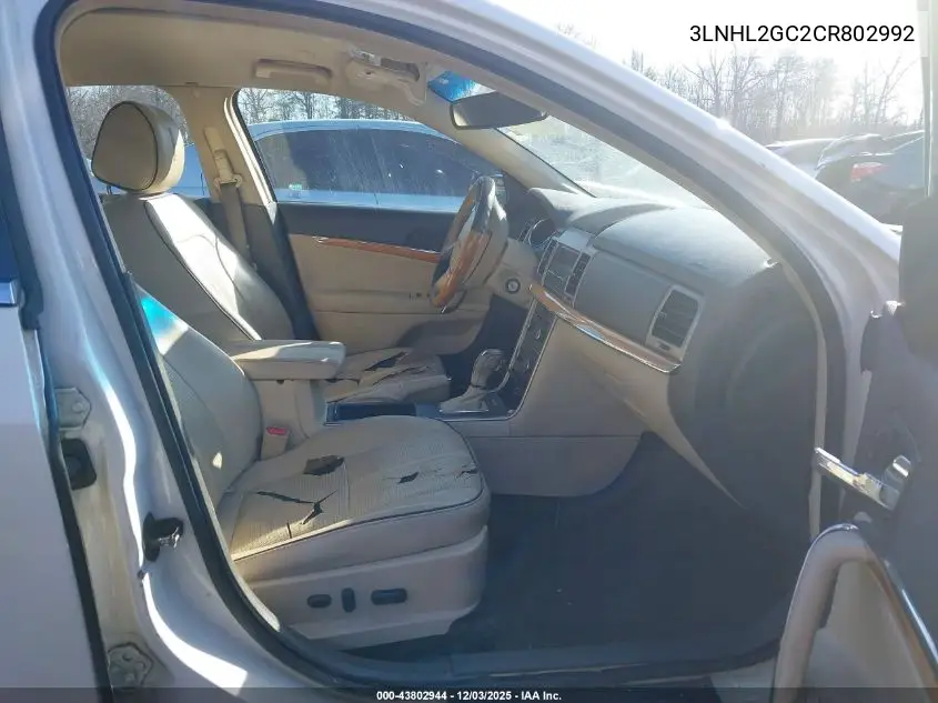 3LNHL2GC2CR802992 2012 Lincoln Mkz