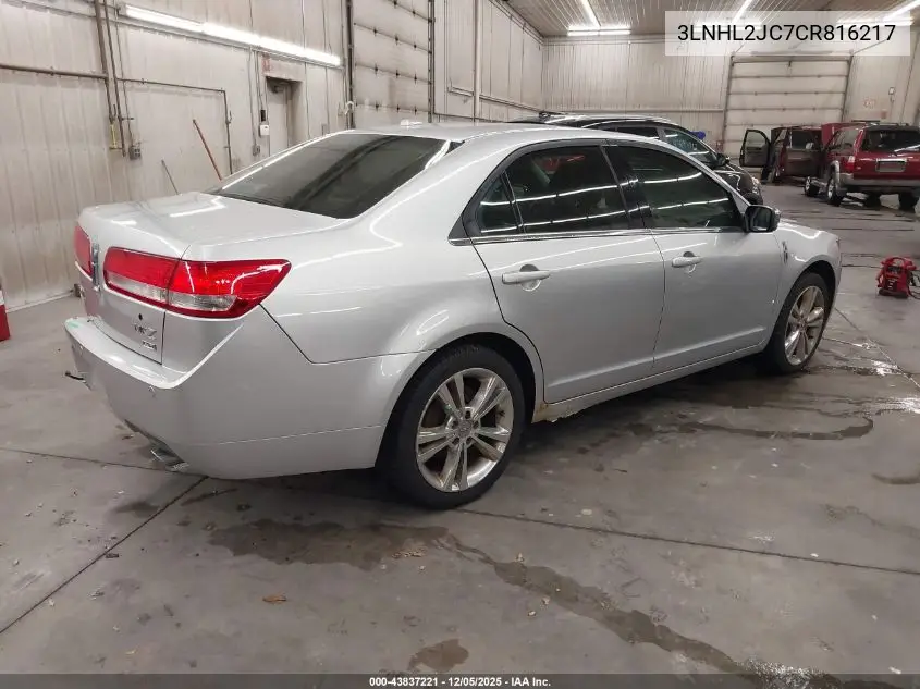 3LNHL2JC7CR816217 2012 Lincoln Mkz