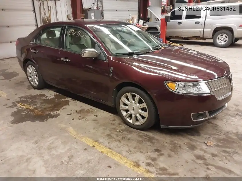 3LNHL2JC4CR831452 2012 Lincoln Mkz