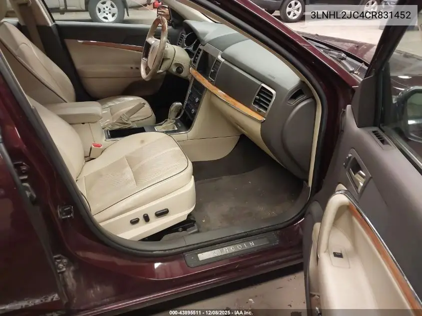 3LNHL2JC4CR831452 2012 Lincoln Mkz