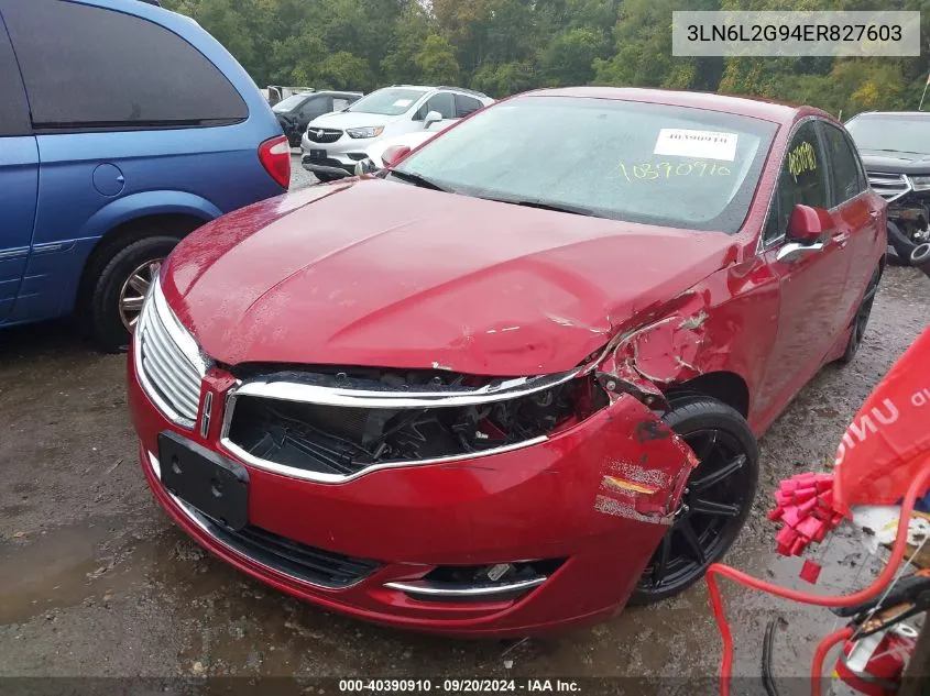 3LN6L2G94ER827603 2014 Lincoln Mkz