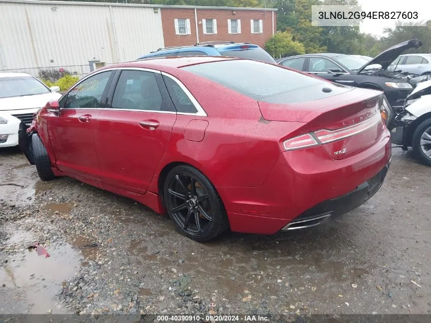 3LN6L2G94ER827603 2014 Lincoln Mkz