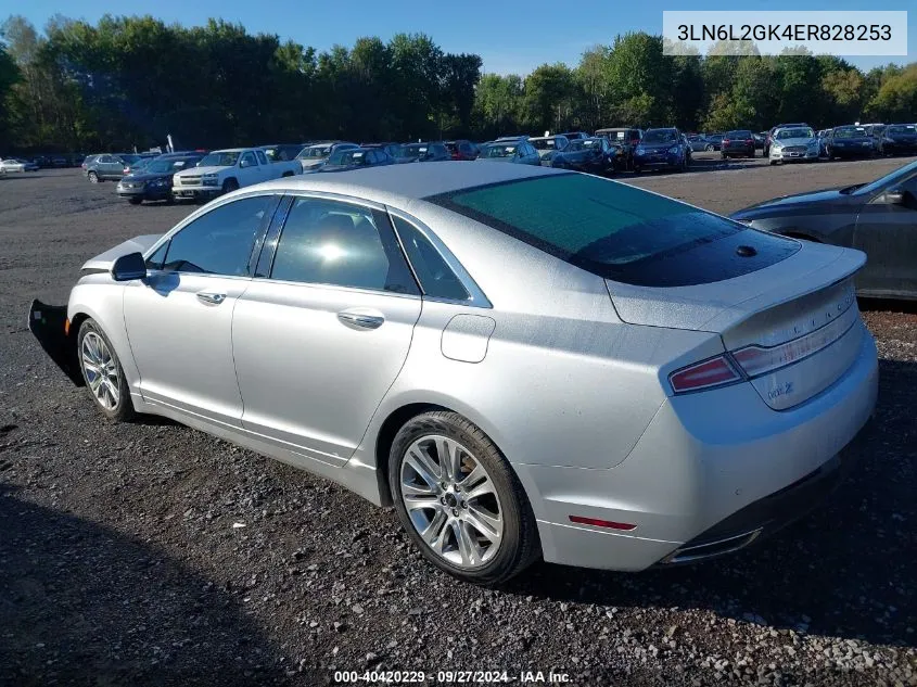 3LN6L2GK4ER828253 2014 Lincoln Mkz