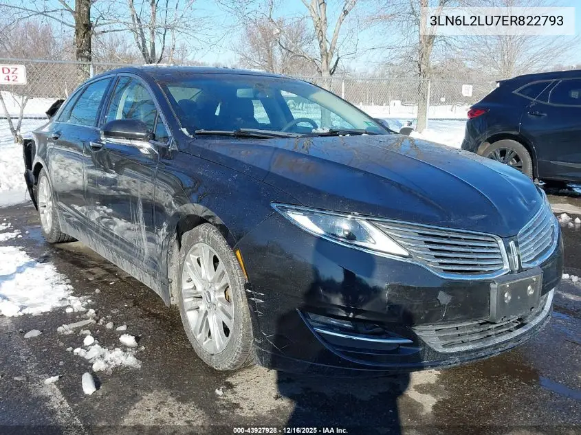 3LN6L2LU7ER822793 2014 Lincoln Mkz Hybrid