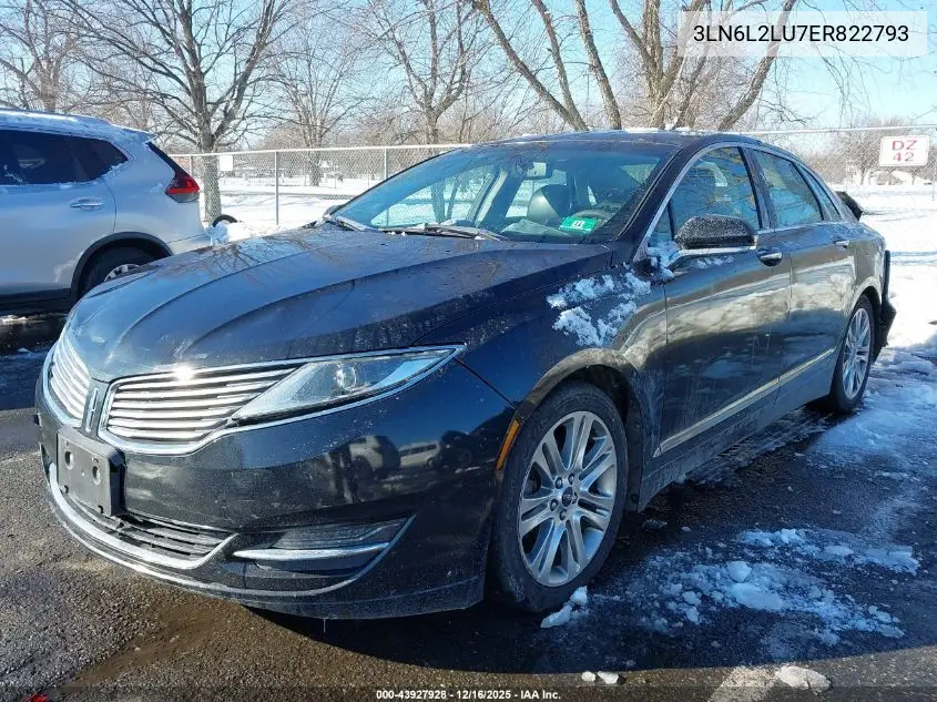 3LN6L2LU7ER822793 2014 Lincoln Mkz Hybrid