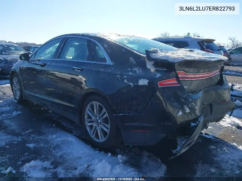 3LN6L2LU7ER822793 2014 Lincoln Mkz Hybrid
