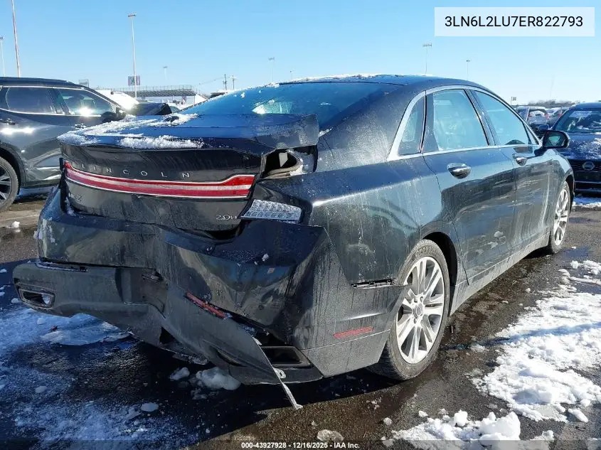 3LN6L2LU7ER822793 2014 Lincoln Mkz Hybrid
