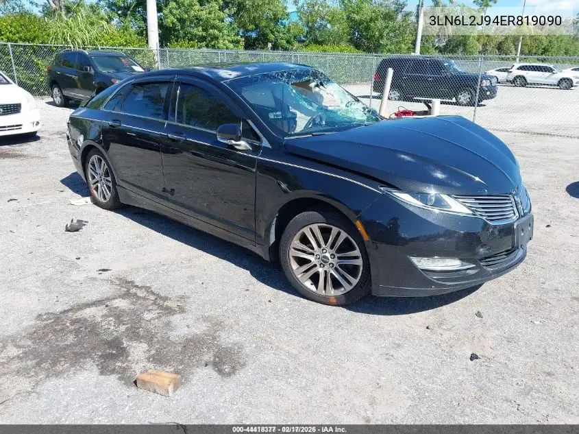 3LN6L2J94ER819090 2014 Lincoln Mkz