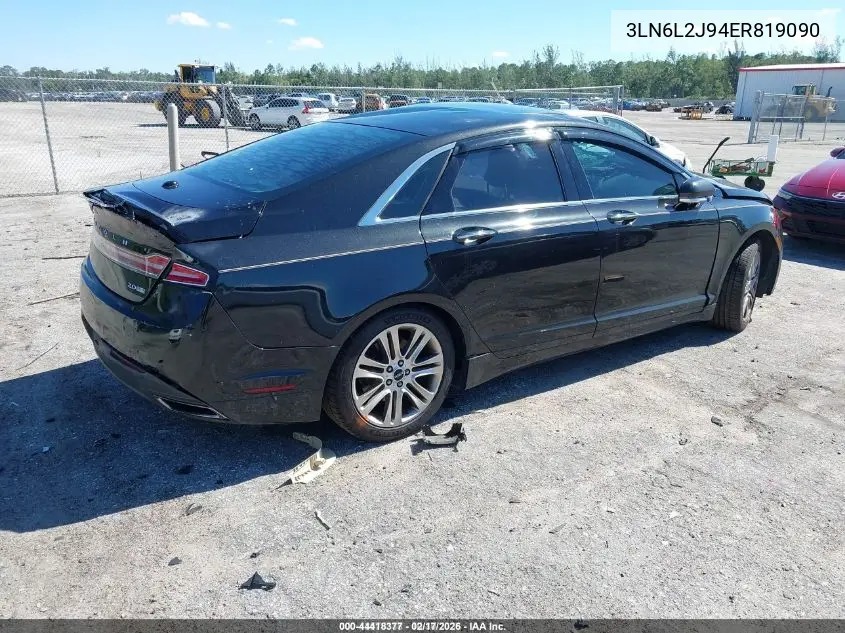 3LN6L2J94ER819090 2014 Lincoln Mkz