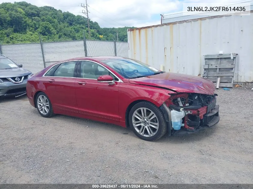 2015 Lincoln Mkz VIN: 3LN6L2JK2FR614436 Lot: 39628437