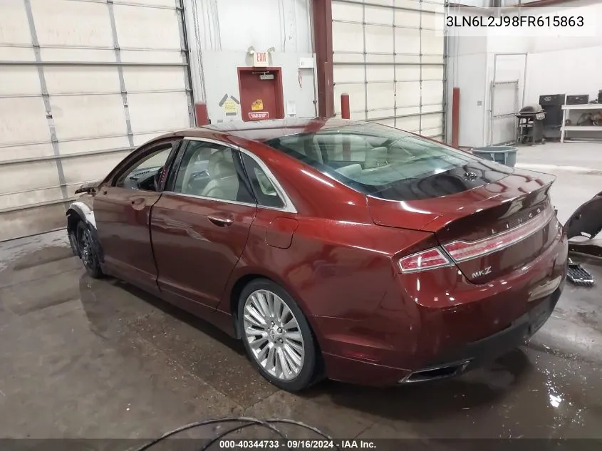 2015 Lincoln Mkz VIN: 3LN6L2J98FR615863 Lot: 40344733