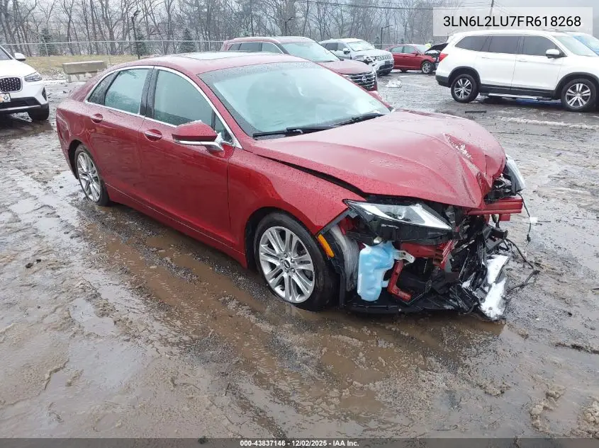 3LN6L2LU7FR618268 2015 Lincoln Mkz Hybrid