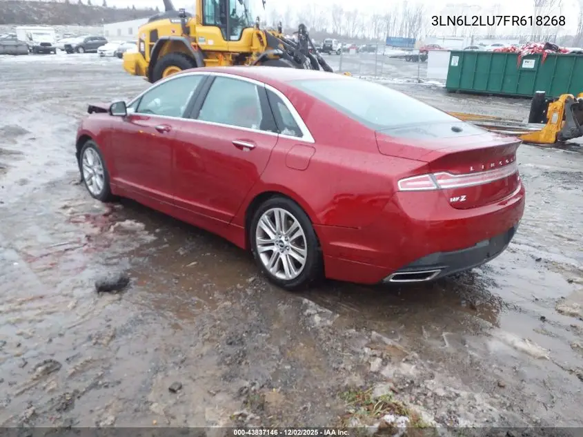 3LN6L2LU7FR618268 2015 Lincoln Mkz Hybrid