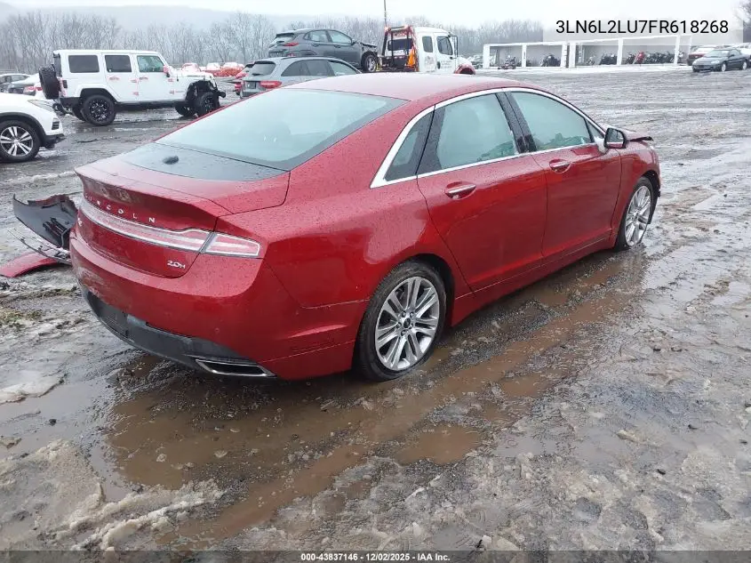 3LN6L2LU7FR618268 2015 Lincoln Mkz Hybrid