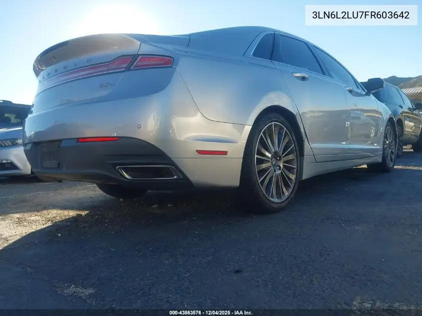 3LN6L2LU7FR603642 2015 Lincoln Mkz Hybrid