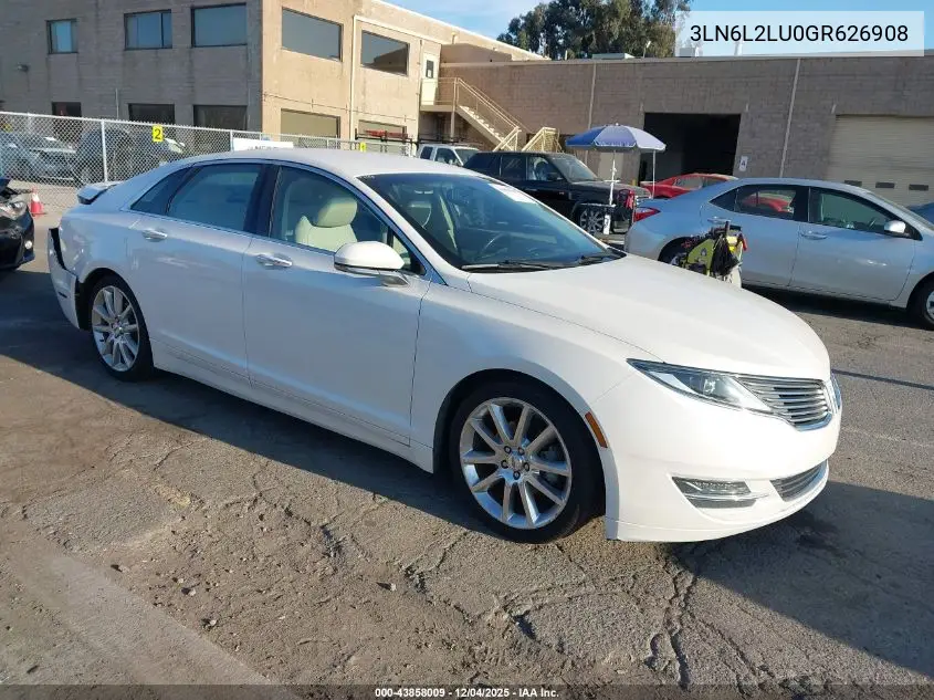 3LN6L2LU0GR626908 2016 Lincoln Mkz Hybrid