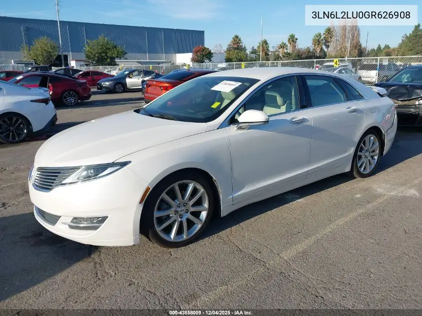 3LN6L2LU0GR626908 2016 Lincoln Mkz Hybrid