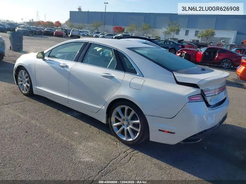 3LN6L2LU0GR626908 2016 Lincoln Mkz Hybrid
