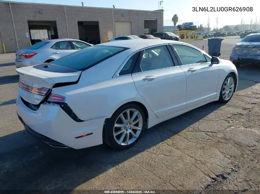 3LN6L2LU0GR626908 2016 Lincoln Mkz Hybrid