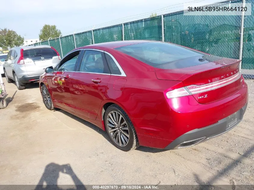 2017 Lincoln Mkz Premiere VIN: 3LN6L5B95HR664120 Lot: 40297670