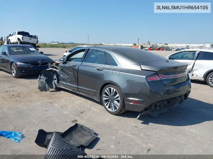 3LN6L5MU1HR654105 2017 Lincoln Mkz Hybrid Reserve