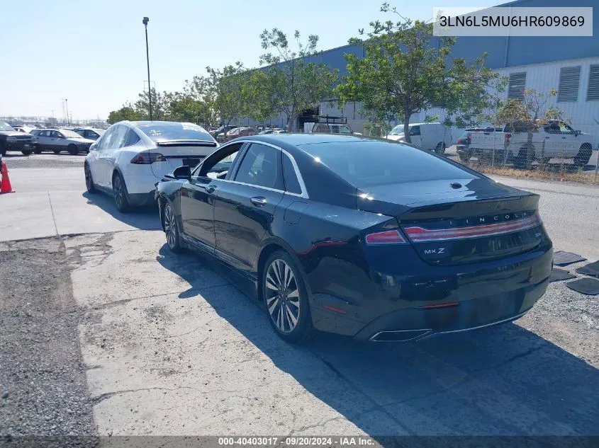 3LN6L5MU6HR609869 2017 Lincoln Mkz Hybrid Reserve