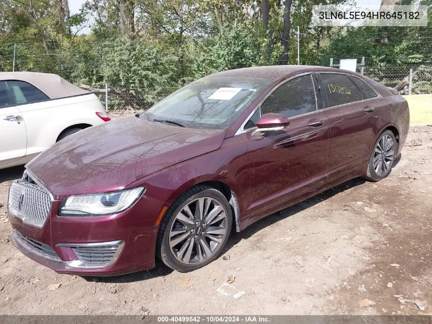 3LN6L5E94HR645182 2017 Lincoln Mkz Reserve