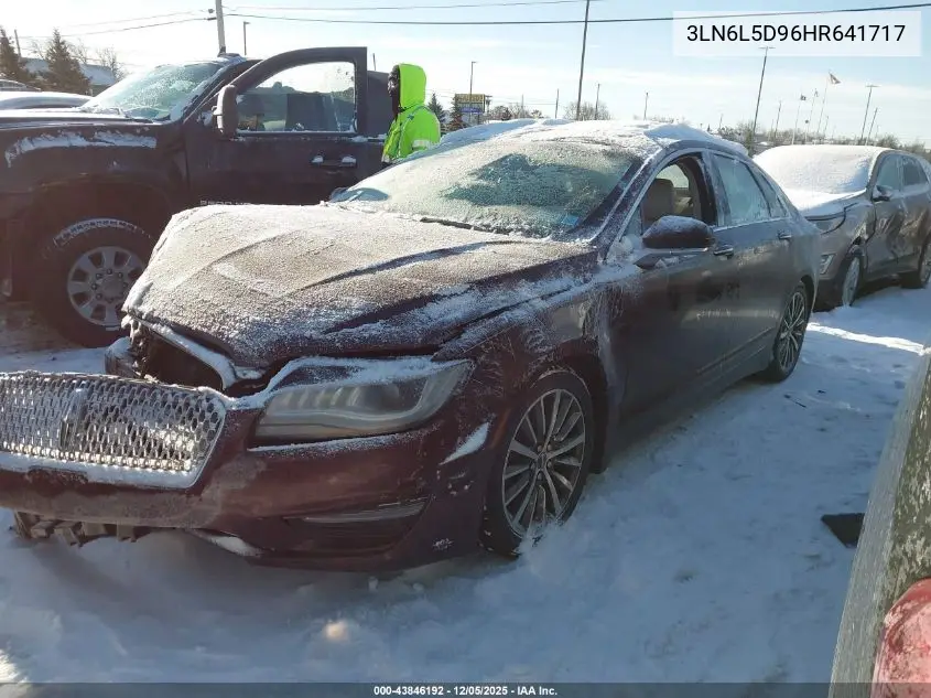 3LN6L5D96HR641717 2017 Lincoln Mkz Select