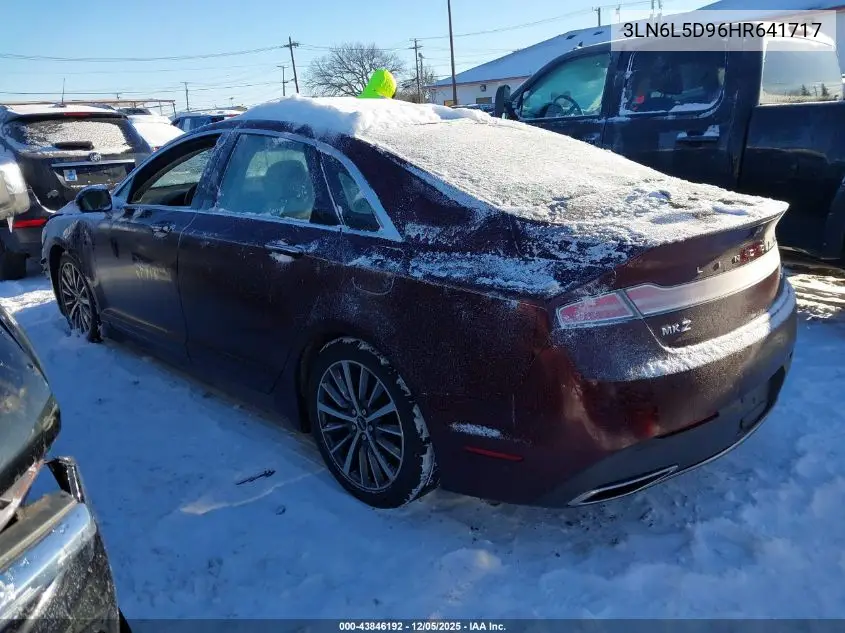 3LN6L5D96HR641717 2017 Lincoln Mkz Select