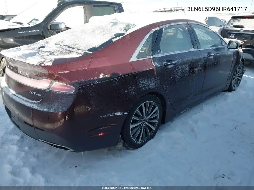 3LN6L5D96HR641717 2017 Lincoln Mkz Select