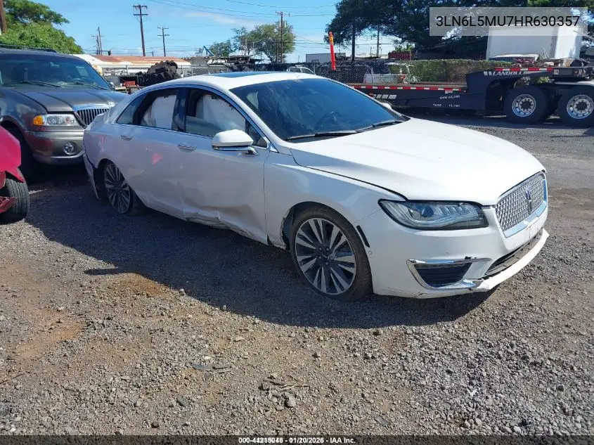 3LN6L5MU7HR630357 2017 Lincoln Mkz Hybrid Reserve
