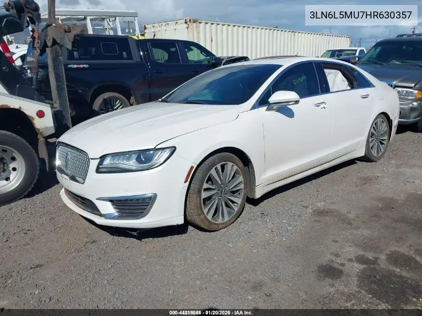 3LN6L5MU7HR630357 2017 Lincoln Mkz Hybrid Reserve