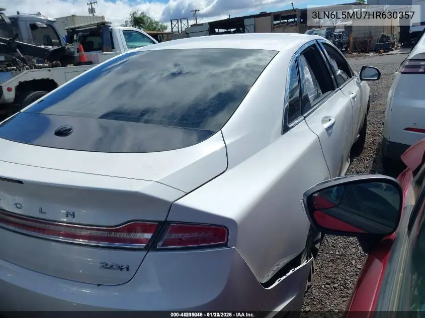 3LN6L5MU7HR630357 2017 Lincoln Mkz Hybrid Reserve