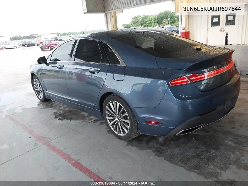 2018 Lincoln Mkz Hybrid Premiere VIN: 3LN6L5KU0JR607544 Lot: 39619094