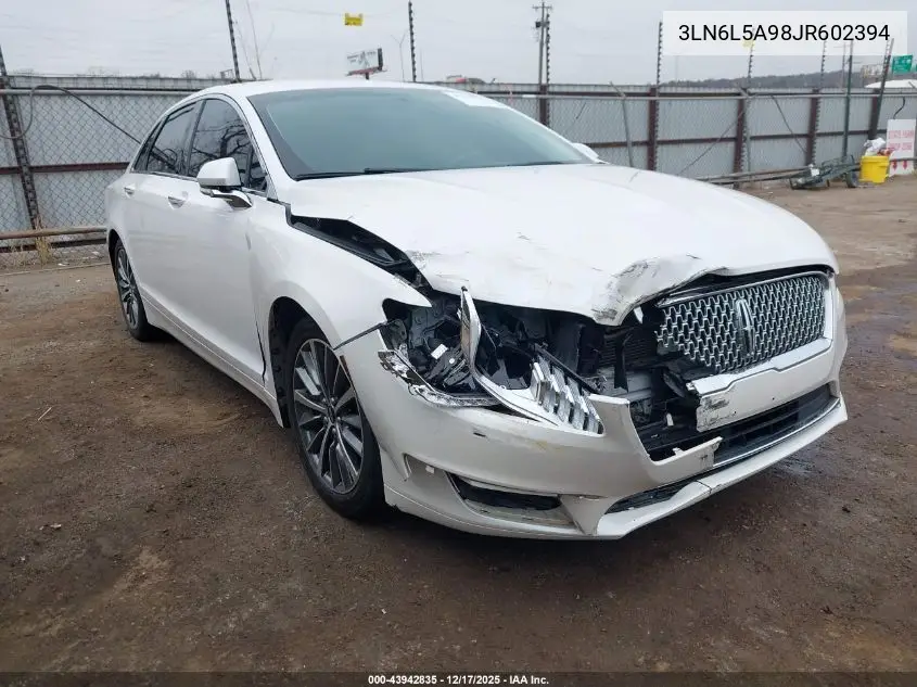 3LN6L5A98JR602394 2018 Lincoln Mkz Premiere