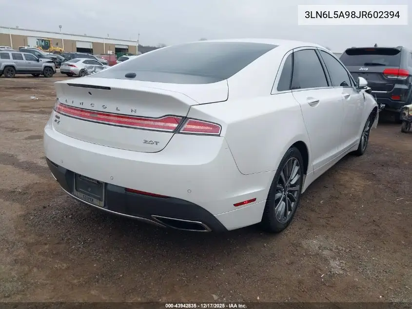 3LN6L5A98JR602394 2018 Lincoln Mkz Premiere