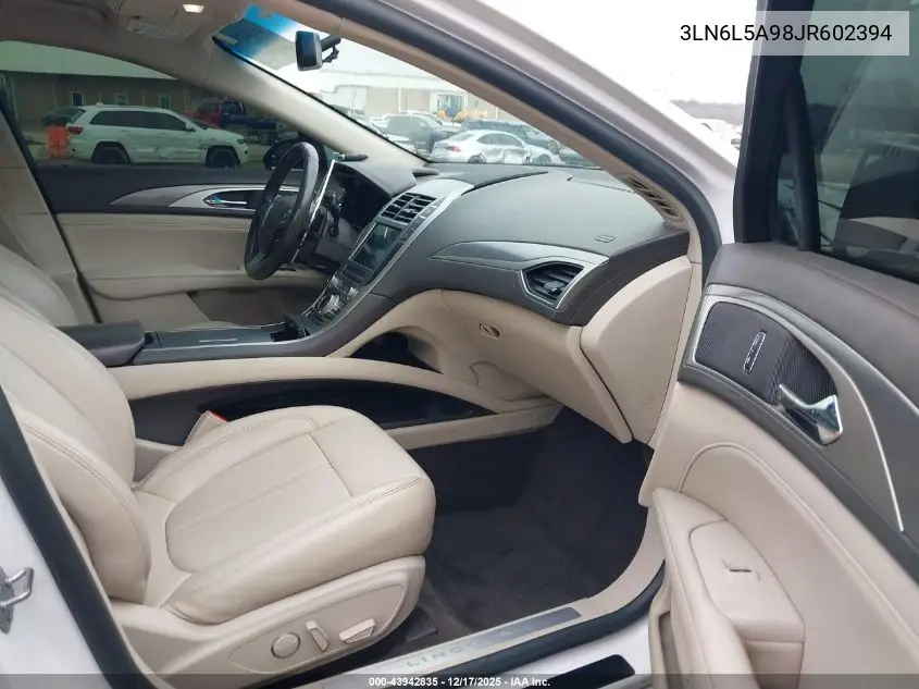 3LN6L5A98JR602394 2018 Lincoln Mkz Premiere