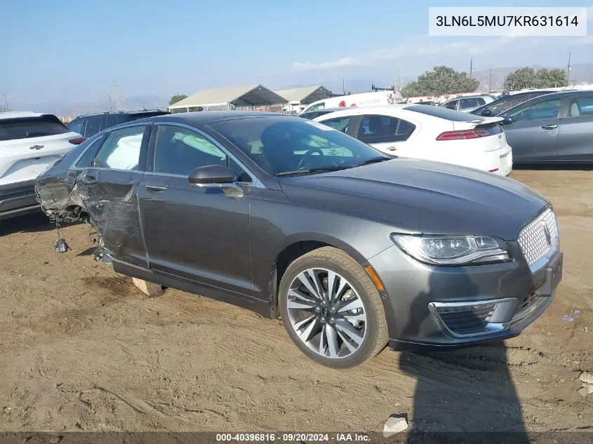 3LN6L5MU7KR631614 2019 Lincoln Mkz Hybrid Reserve Ii